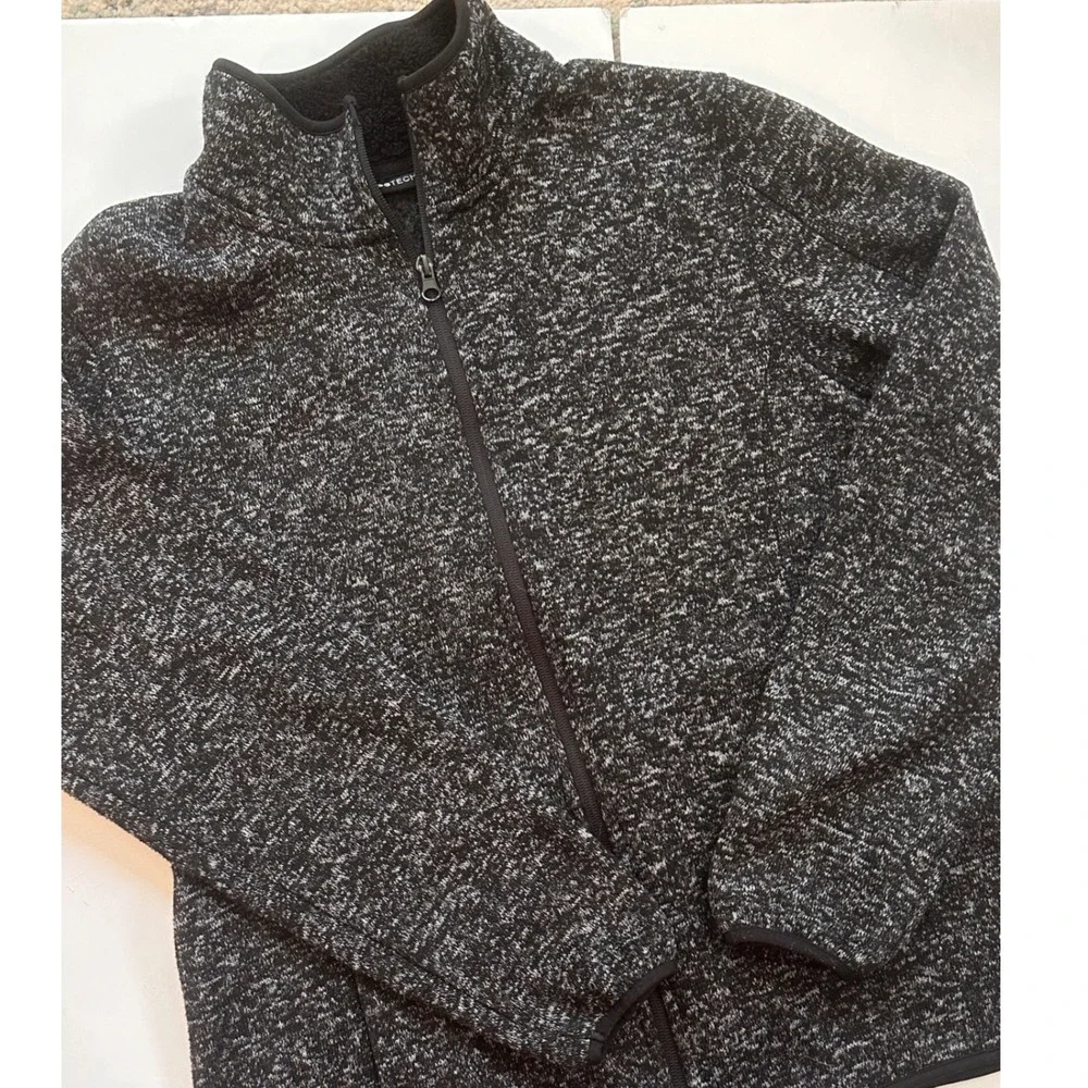 Swiss Tech Mens Full Zip Fleece Jacket Greystone Marl STOL47351 XL‎ 16-18